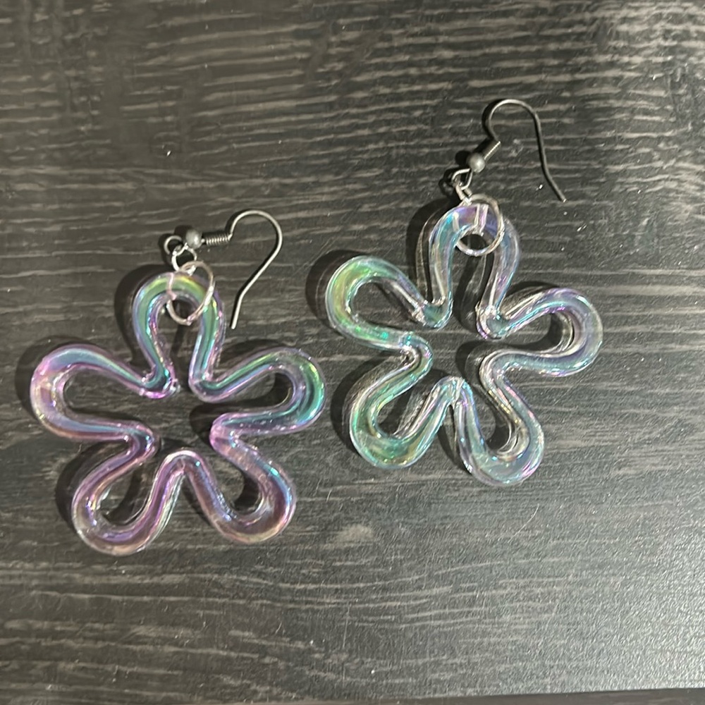 SpongeBob cloud flower earrings